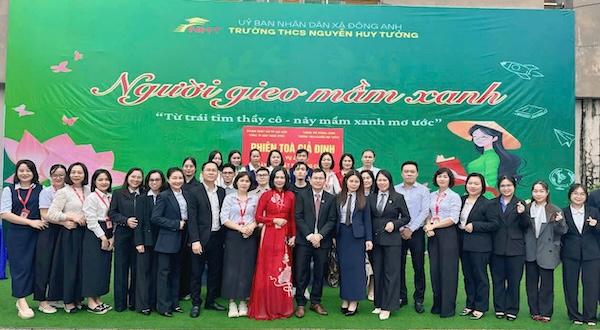 Công ty Luật TNHH XTVN tuyên truyền pháp luật tại trường THCS Nguyễn Huy Tưởng, xã Đông Anh, Thành phố Hà Nội